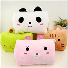 厂家直销特价批发卡通动物手捂手暖抱枕靠垫插手枕暖手捂玩具