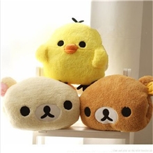 毛绒玩具批发轻松小熊手捂轻松熊手暖抱枕小鸡手捂手暖礼物