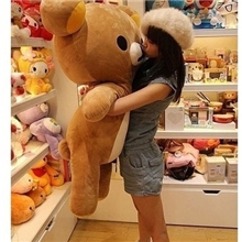 批发供应正版轻松熊大号公仔毛绒玩具足尺110cm轻松熊玩偶礼物