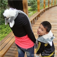 厂家直销90厘米长款灰狼哈士奇空调动物毛绒玩具帽可混批