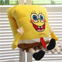 海绵宝宝带身手捂卡通可插手毛绒公仔