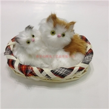 厂家直销仿真皮毛发光语音猫咪玩具2013最热销旅游产品低价地摊货