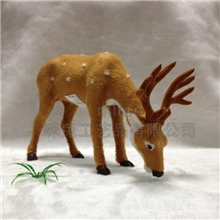 仿真动物梅花鹿工艺品家饰摄影风水摆挂件创意招财礼物摆设模型