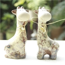 创意家居窑变陶瓷小鹿摆设工艺品采用家居5551
