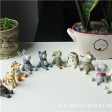 仰望天空树脂小动物/树脂小动物工艺品摆设/仰望13款混装0478