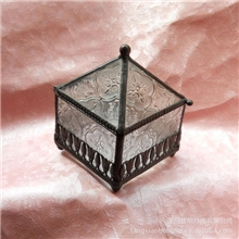 外贸订单欧式现代创意玻璃工艺首饰盒珠宝盒婚庆礼品情侣礼品