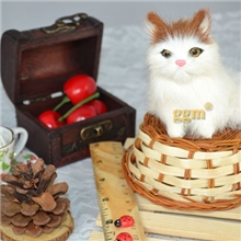 仿真猫咪仿真猫可爱小猫咪玩具公仔仿真动物七夕节礼物