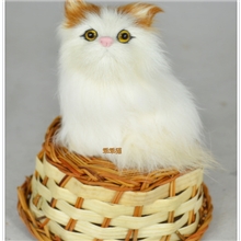 6元自选仿真小动物仿真小猫长脖子猫热销工艺品礼品礼物