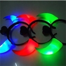 发光牛角闪光大牛角牛头灯牛角发箍恶魔角发光玩具地摊货源