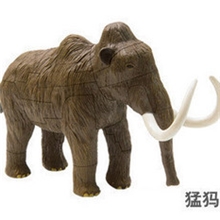 4D立体益智拼装拼插恐龙模型动物模型恐龙蛋--冰川时代猛犸象