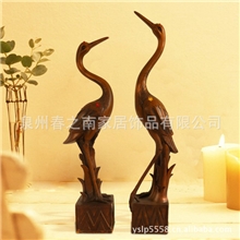 批发创意商务礼品树脂工艺品情侣鹤婚庆用品丹顶鹤家居摆件