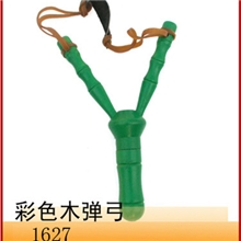 厂价供应儿童玩具彩色竹制圆头竹节弹弓
