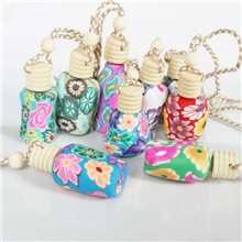 厂价供应香水挂件软陶香水瓶陶瓷香水瓶软陶香水车挂