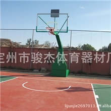 专业供应标准户外电动液压式钢化玻璃篮球架室内篮球架