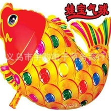 氢气球批发铝膜气球金鱼造型气球卡通气球广告气球升空气球