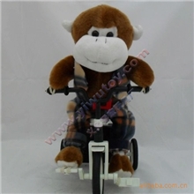 厂家直销骑车玩具三轮车动物猴子义乌玩具批发单车玩具