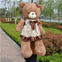 葵花裙熊毛绒玩具厂家公仔布娃娃抱包熊批发一件代发货瑞客