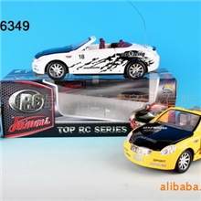 四通道遥控开蓬跑车带灯，遥控玩具车