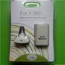 厂家批发外贸高品质XBOX360电池包（充电套装）