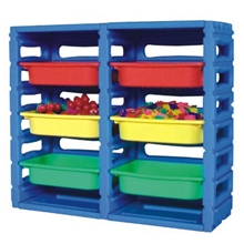 厂家直销新款幼儿园用品塑料玩具亲子玩具玩具架高档玩具架