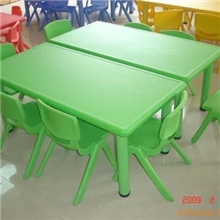 儿童塑料桌椅,可升降塑料长方桌,幼儿园桌椅