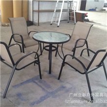网布家具厂家直销布桌椅户外家具批发特斯林网布桌椅-LZ2015A
