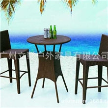 户外家具编藤酒吧桌椅厂家直销藤吧台椅户外吧台桌椅-LZ1554