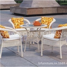 编藤桌椅厂家直销仿藤家具户外家具户外编藤桌椅批发LZ-3188