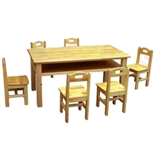 幼儿园桌子儿童实木桌双层课桌木质课桌儿童实木桌厂家直销