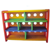 儿童储物架塑料收纳架C型玩具收纳架幼儿园专用塑料玩具柜