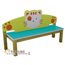 幼儿园椅子卡通靠背休闲椅幼儿长椅儿童实木长凳子木质躺椅