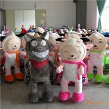 儿童游乐设备玩具毛绒电瓶车机器人拉车