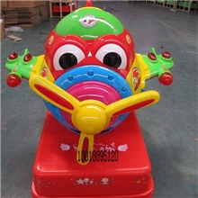 厂家供应儿童摇摆投币大眼睛飞机