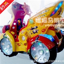 【凯凯】冬季新款儿童投币绚丽七彩LED欢乐之星摇摇车摇摆机批发