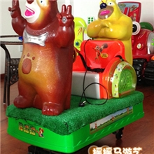 【凯凯】新款儿童投币熊大熊二熊出没光头强摇摇车摇摆机批发