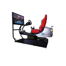 单座单屏4D动感汽车模拟器游戏机厂家大型游戏机驾驶模拟器