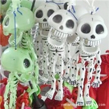 拉线骷髅新奇搞笑搞怪恐怖整人整蛊玩具