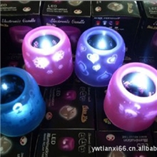 新款声控蜡烛七彩渐变灯/闪光灯新奇闪光玩具生日礼物