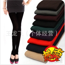 羊毛裤羊绒裤九分保暖拉绒裤加绒打底裤批发