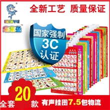 乐乐鱼正品有声挂图厂家直销早教幼儿益智挂图点击有惊喜