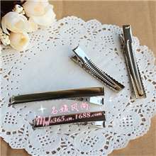 高档加厚DIY手工蝴蝶结发夹配件材料鸭嘴夹金属发夹方夹