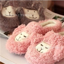 批发居家可爱安睡羊羊驼防滑按摩地板情侣拖鞋家居鞋棉拖鞋