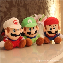 18CM卡通毛绒超级玛丽公仔