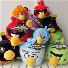 供应批发外贸精品愤怒的小鸟Angrybirds公仔挂件带吸盘端午节