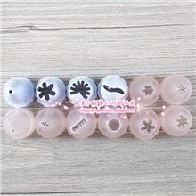 裱花塑料花嘴一套12只仿真奶油工具手机美容DIY饰品配件批发