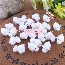 树脂立体动物山羊仿真奶油手机美容DIY蛋糕点心饰品配件Z436[#1]