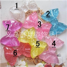 DIY手机美容树脂配件蝴蝶结订500个每色0.3元