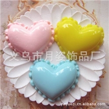 DIY手机美容树脂配件桃心订500个一色0.3元一个