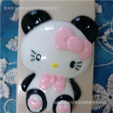 熊猫kt出口日本DIY手机壳美容公仔贴钻KT可爱粉嫩大树脂美乐蒂
