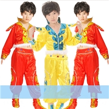 厂价直销男儿童童演出服蒙古表演服民族男童蒙古舞蹈服